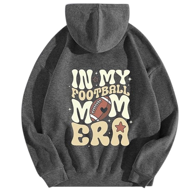 WEAIXIMIUNG Sweatshirts d'Automne pour Femmes Grande Taille Sweat à Capuche Imprimé Rugby à la Mode Automne et Hiver
