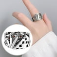 thumbnail image 2 of Adjustable Carved Playing Card Poker Rocker Punk Gothic Men's 2025 NEWS, 2 of 8