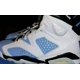 thumbnail image 3 of Ni - ke Youth Air Jordan 6 Retro Mid- 'UNC'- University Blue- Grade School Sz 7- New, 3 of 5