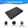 thumbnail image 3 of IUSU 11.8" Shower Head Set High Pressure Rainfall Rain Shower Head 8-Setting Handheld with Hose Black, 3 of 7