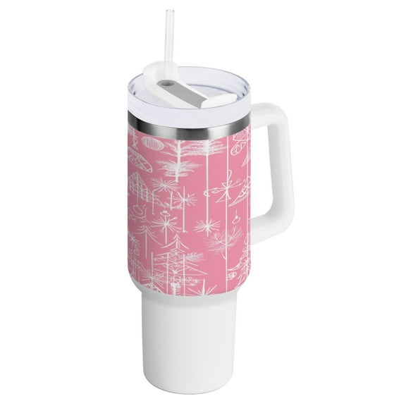 Whimsical Holiday Designs Insulated Tumblers 40oz Double-Walled Stainless Steel Water Bottles Car Handle