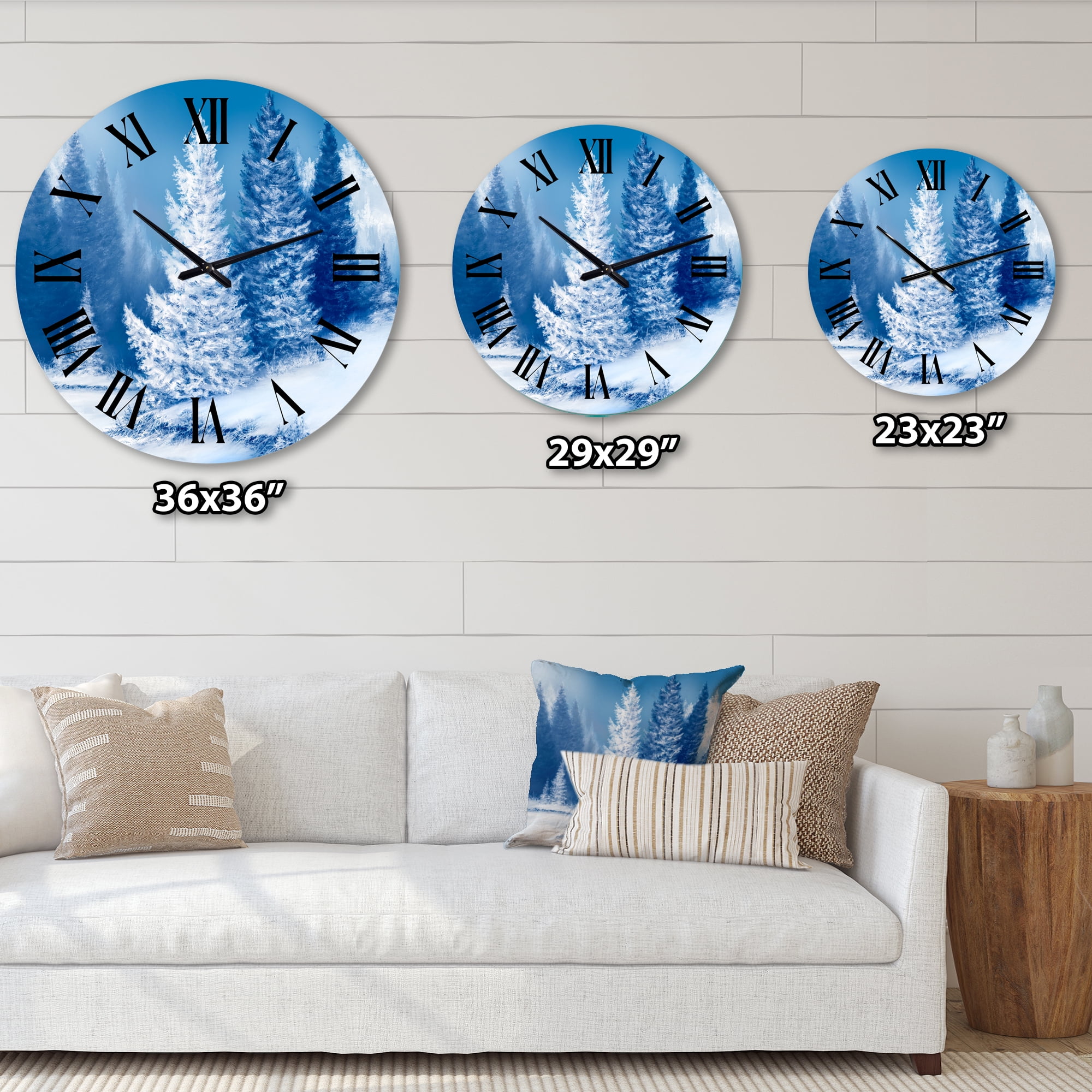 Designart 1 in Quartz Wall Clock