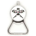 thumbnail image 1 of Chinese Culture Traditional Kite Pattern Metal Beer Bottle Cap Opener Duty Stainless Steel, 1 of 3