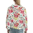 thumbnail image 7 of Wukai Christmas Cute Pigs Print Womens Hoodies Fleece Sweatshirts Long Sleeve Sweaters Pullover Fall Outfits Winter Clothes-Medium, 7 of 7