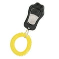 thumbnail image 3 of Clicker de entrenamiento ajustable de 3 velocidades para perros y gatos, con forma de pata y correa de muñeca (negro), 3 of 14