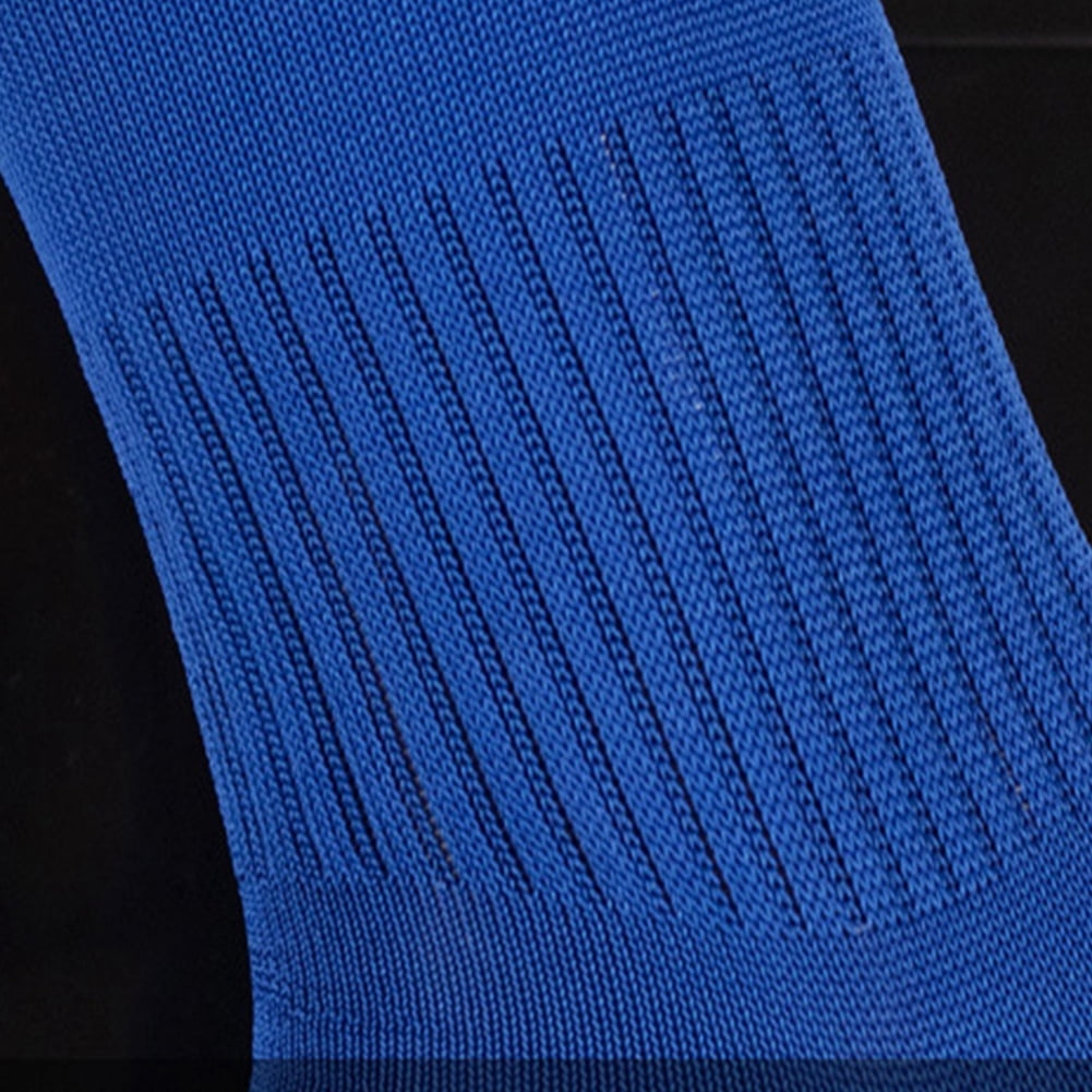 FLMEI Mens Football Socks 5 Packs Knee High Training Socks with Ankle Support Padded Youth Adult Solid Colour Sports Thigh High Socks