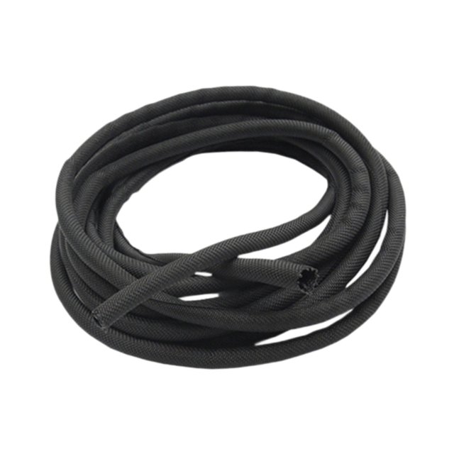 Los accesorios negros de la manga del cable de 3 M llevan - cubierta flexible resistente del telar de cableado 8 mm de diámetro interior