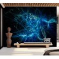 thumbnail image 6 of Tiptophomedecor Abstract Wallpaper Wall Mural - Blue Lightning Bolts, 6 of 7