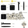 thumbnail image 5 of LINLIN Silver Moroccan Orb Light, Waterproof 20LED 8 Mode Metal Goble Lantern Solar Dazzling Moroccan Fairy String Light for Outdoor Garden Yard Party Christmas Ambiance Decorations, 5 of 8