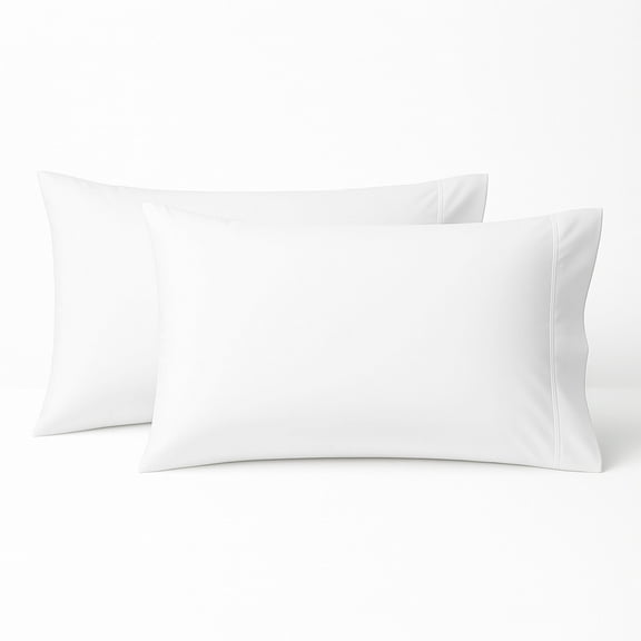 Máulli Collection Pillowcases Queen/Standard Size – Set of 2, White, 1800 Series Premium Brushed Microfiber, Ultra-Soft Hotel Luxury, Durable & Long Lasting, Wrinkle & Fade Resistant