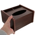 thumbnail image 4 of FENGGUIQU Wooden Bedside Organizer Box for Tissues, Pens, Remotes - Simple Design, Compact 7.5×6.7×4.3in Storage Solution, 4 of 6