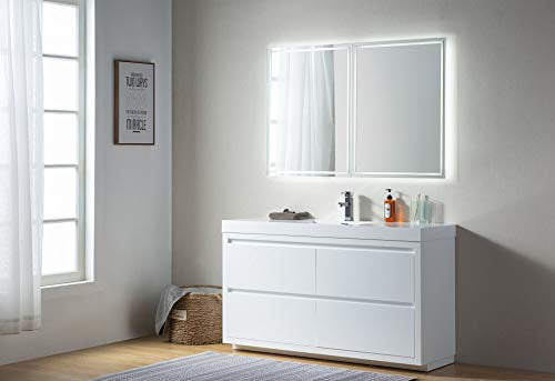 Single Sink Bathroom Vanity Set, Valor 48 Single Bathroom Vanity Set With Mirror