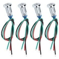 thumbnail image 3 of LED  Light, 4 Pcs LED Indicator Lights 12 24V, 8mm Electrical Indicator Lights, Pre Wired Common Anode Industrial Indicator, Indicator Lights, 3 of 8