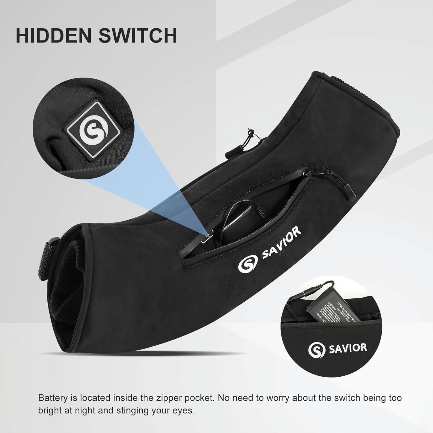SAVIOR HEAT Heated Hand Muff, Electric Heating Hand Warmer Pouch for Winter Outdoor Hunting Camping Golf Photography