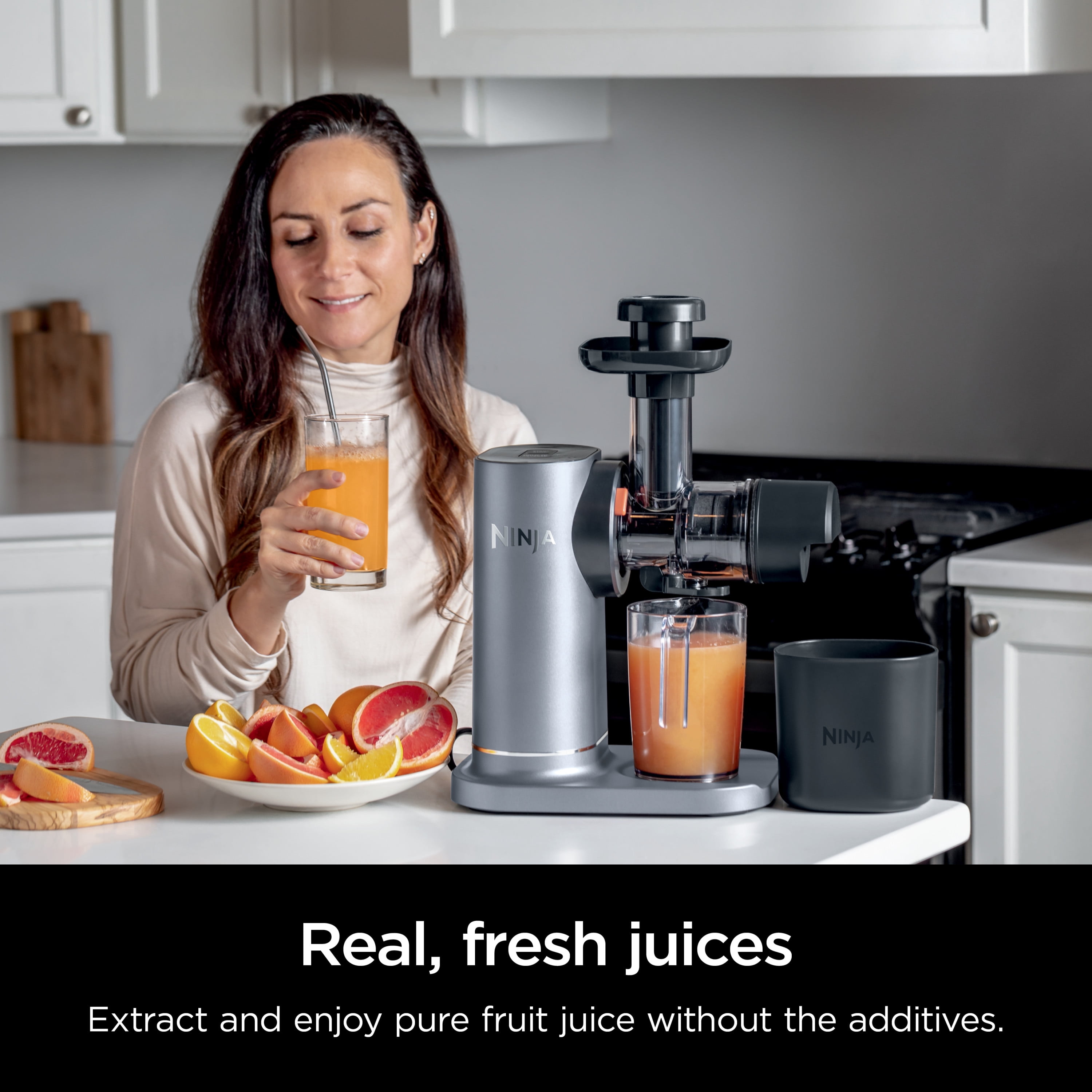 Ninja NeverClog 150 Watts Cold Press Juicer with 18oz Jug