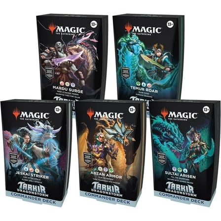 Magic: The Gathering Tarkir: Dragonstorm - Commander Deck Bundle - Includes All 5 Decks