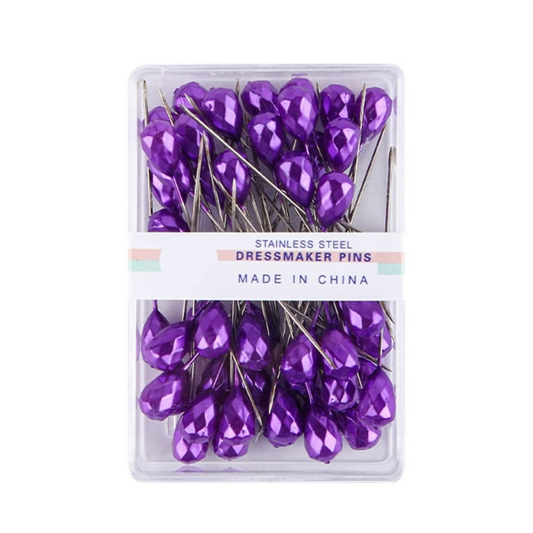 TINYSOME 50Pcs 2 Inch Straight Pins for Fabric Quilting D1am0nd
