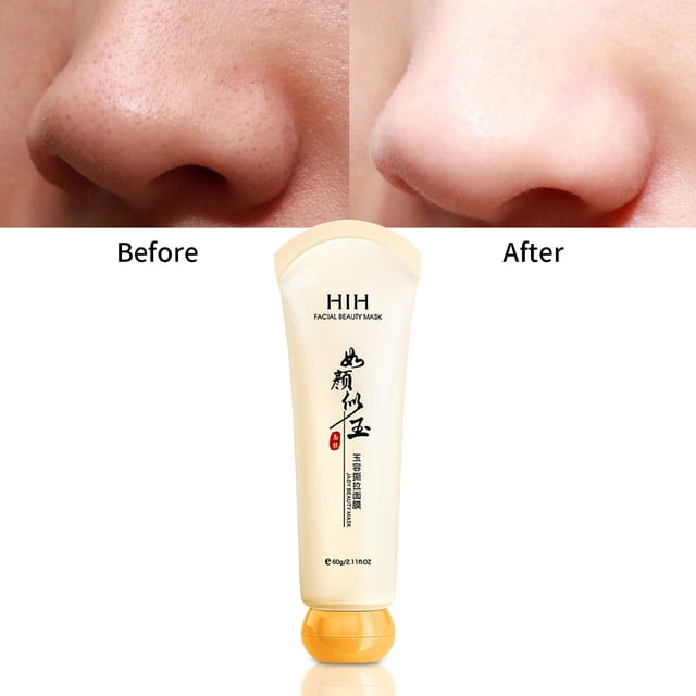 Puntoco Mascarilla para eliminar las lágrimas, suave, no estimula, con gel de miel para limpiar los puntos negros del cabello