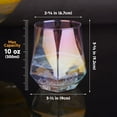 thumbnail image 7 of NiHome Stemless Wine Glasses 10 oz Set of 6 Iridescent Wine Glasses Diamond Shaped Crystal Unique Colorful Tumblers for Red & White Wine, Cocktails, Whiskey for Women Men, 7 of 7