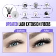 thumbnail image 3 of Kit de extensión de pestañas Pawotence Lash Clusters 40D 280 piezas 9-16 mm, 3 of 7