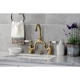 thumbnail image 5 of Kingston Brass KS7993BPL Bel-Air Bridge Bathroom Faucet with Brass Pop-up, Antique Brass, 5 of 7