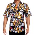 thumbnail image 3 of Barry.Wang Men Shirts Short Sleeve Cotton Hawaiian Beach Shirts Summer Designer Pritned Cool Button Casual, 3 of 4