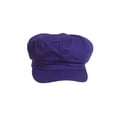 thumbnail image 2 of Cotton Elastic Newsboy Cap - Purple, 2 of 2