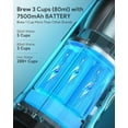 thumbnail image 5 of Nano Portable Electric Espresso Machine: 20 Bar, 3-4 Min Self-Heating, Mini 12V/24V Car Coffee Maker with NS Capsule & Ground Options - Ideal for Camping, Travel, RV, Hiking, Office (Space Grey), 5 of 5
