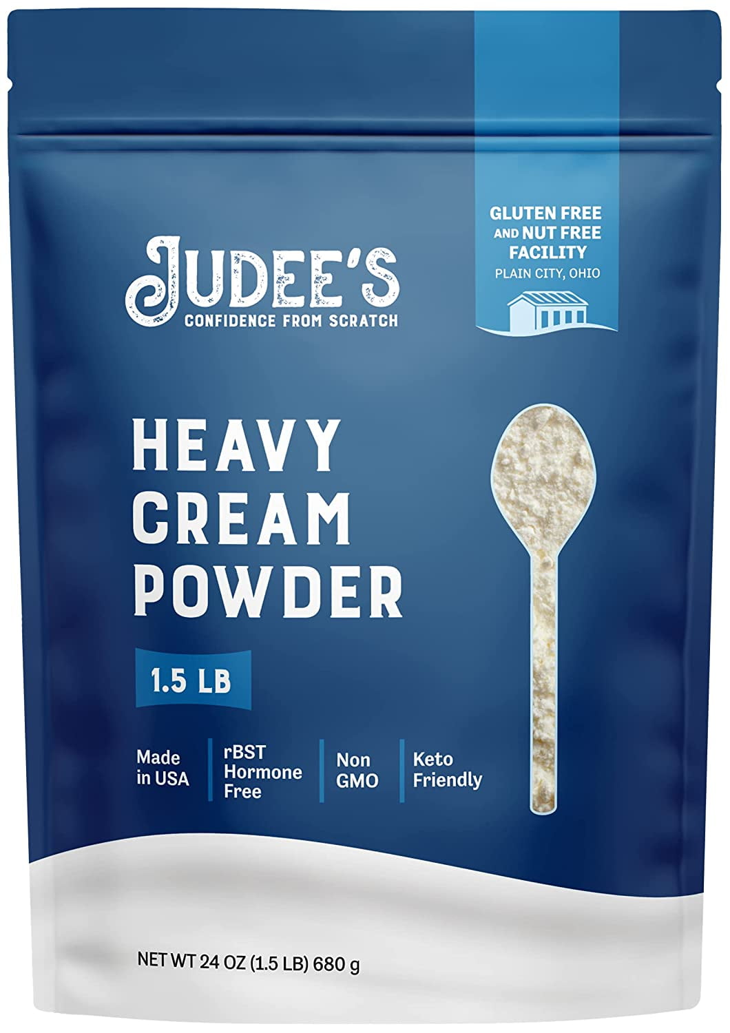 Judee's Heavy Cream Powder 1.5lb (24oz) Make Liquid Heavy Cream