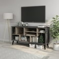 thumbnail image 6 of Furniture of America Nahmene Mid-Century Wood 7-Shelf TV Stand in Gray, 6 of 8