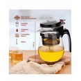 thumbnail image 2 of Tetera Xtellar Mágica Vidrio Infusiones Té 500ml transparente, 2 of 5