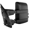 thumbnail image 5 of CCIYU Tow Mirror Car Mirror LH Left Black Towing Mirror Compatible with 2008-2016 for F250 for F350 for F450 for F550 Super Duty Truck with Manual Adjusted No Heated Turn Signal Light, 5 of 7