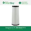 Dirt Devil F1 (F-1) Washable and Reusable Replacement Filter. Designed by FilterBuy to Replace Dirt Devil Part #s 3JC0280000 / 3-JC0280-000 & 2JC0280000 / 2-JC0280-000.
