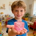 thumbnail image 5 of Sparkly Sugar Squishy Cube, 3 Inch Easter Fidget Accessory, 5 of 5