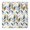 Feather Tribal Arrow, variant on Modern Boho Floral Design Table Cover 34x34 Inch Square Tablecloth with Elastic Edge for Contemporary Dining Spaces