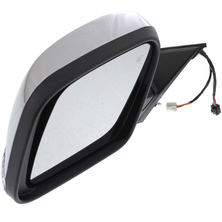 Right Side Power Heated Mirror With Signal Lamp For 2011-2016 Jeep Grand Cherokee – Chrome Finish