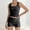 Black, variant on MAIHAN Women's 2 Piece Knitted Lounge Set Summer Clothing Sets Sleeveless V Neck Tank Top Loose Ribbed Casual Shorts Set Summer Tops for Women 2026 for Casual and Summer Wear
