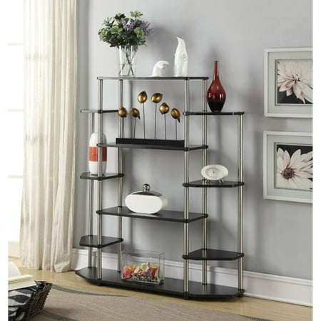 Black Wall Unit convenience concepts designs2go no tools wall unit bookshelf Black Wall Unit convenience concepts designs2go no tools wall unit bookshelf