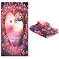thumbnail image 7 of Coolnut Valentine's Day Bathroom Towel Set Absorbent Soft 3-Piece Bath Towel Hand Towel Washcloth Decorative Towels for Bathroom Gym Hotel Beach Swimming Pool Washcloth Gift, 7 of 7