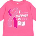thumbnail image 4 of Inktastic Breast Cancer Awareness I Support My Gigi with Pink Ribbon Boys or Girls Long Sleeve Toddler T-Shirt, 4 of 5