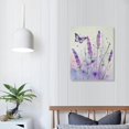 thumbnail image 3 of GOSMITH  Lavender Canvas Wall Art Butterfly with Purple Flower Artwork Elegant Paintings for Living Room Bedroom Bathroom Wall Decor,Stretched and Framed Ready to Hang,12x16 inches, 3 of 4