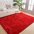 thumbnail image 1 of Alfombra de Área Chicrug 244x305cm, Felpa Suave, Alfombra Roja, 1 of 8
