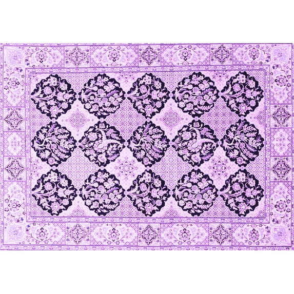 Ahgly Company Indoor Rectangle Persian Purple Traditional Area Rugs, 2' x 3'