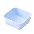 thumbnail image 2 of Square Cereal Bowl, Plastic Serving Bowl Portable for Picnic Snack Salad Dessert, Lightweight Reusable Soup Bowl for Home Camping Travel, Blue, 2 of 6
