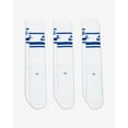thumbnail image 3 of Men's Nike 3-Pack Everyday Essential Striped Crew Socks Color: White Royal Size: 8-12, 3 of 4
