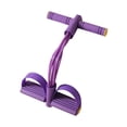 thumbnail image 4 of Ethern Foot Pedal Resistance Band Exercise Band Multifunction Full Body Workout Elastic Purple Six Tube, 4 of 9