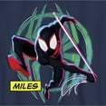 thumbnail image 2 of Boy's Spider-Man: Across the Spider-Verse Miles Logo Graphic Tee Navy Blue Large, 2 of 4