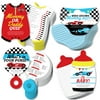 Big Dot of Happiness Let's Go Racing - Racecar - 4 Race Car Baby Shower Games - 10 Cards Each - - Gamerific Bundle