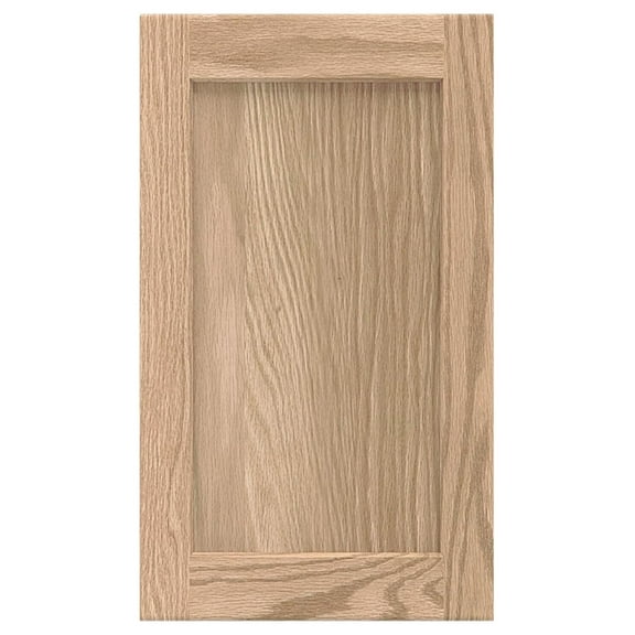 19.25W x 29H Unfinished Oak Kitchen Cabinet Door Replacement, Shaker Style