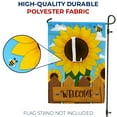 thumbnail image 4 of America Forever Spring Monogram Garden Flag Letter L 12.5 x 18 inches Double Sided Vertical Outdoor, Yard, Lawn, Beautiful Bright Sunlowers, Floral Design, Honeybee, Summer Welcome Garden Flag, 4 of 5